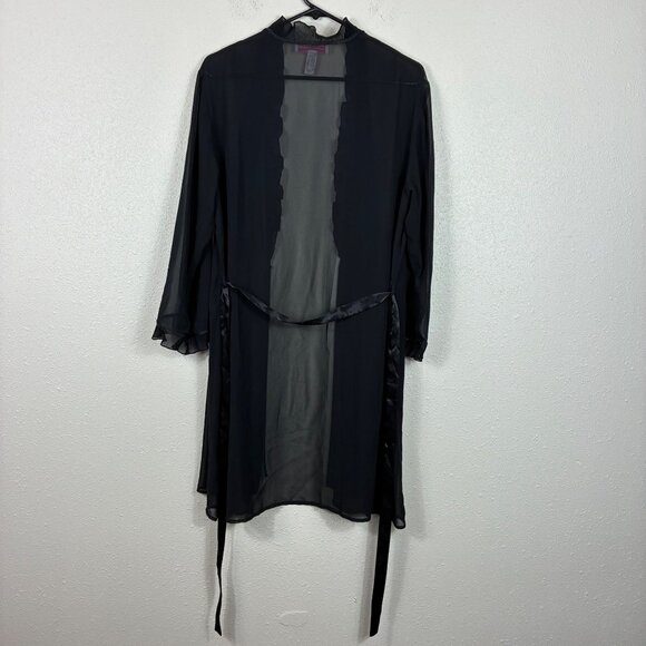 VTG Oscar de La Renta Pink Label Y2K Sheer Robe Sz Medium Sexy Retro - Picture 4 of 5